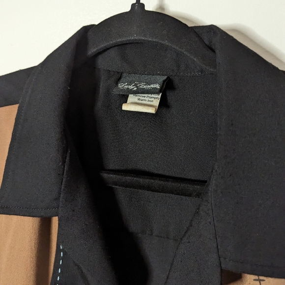 Lucky 13 pinup button down retro sailor Jerry art style missing a button - Picture 3 of 9